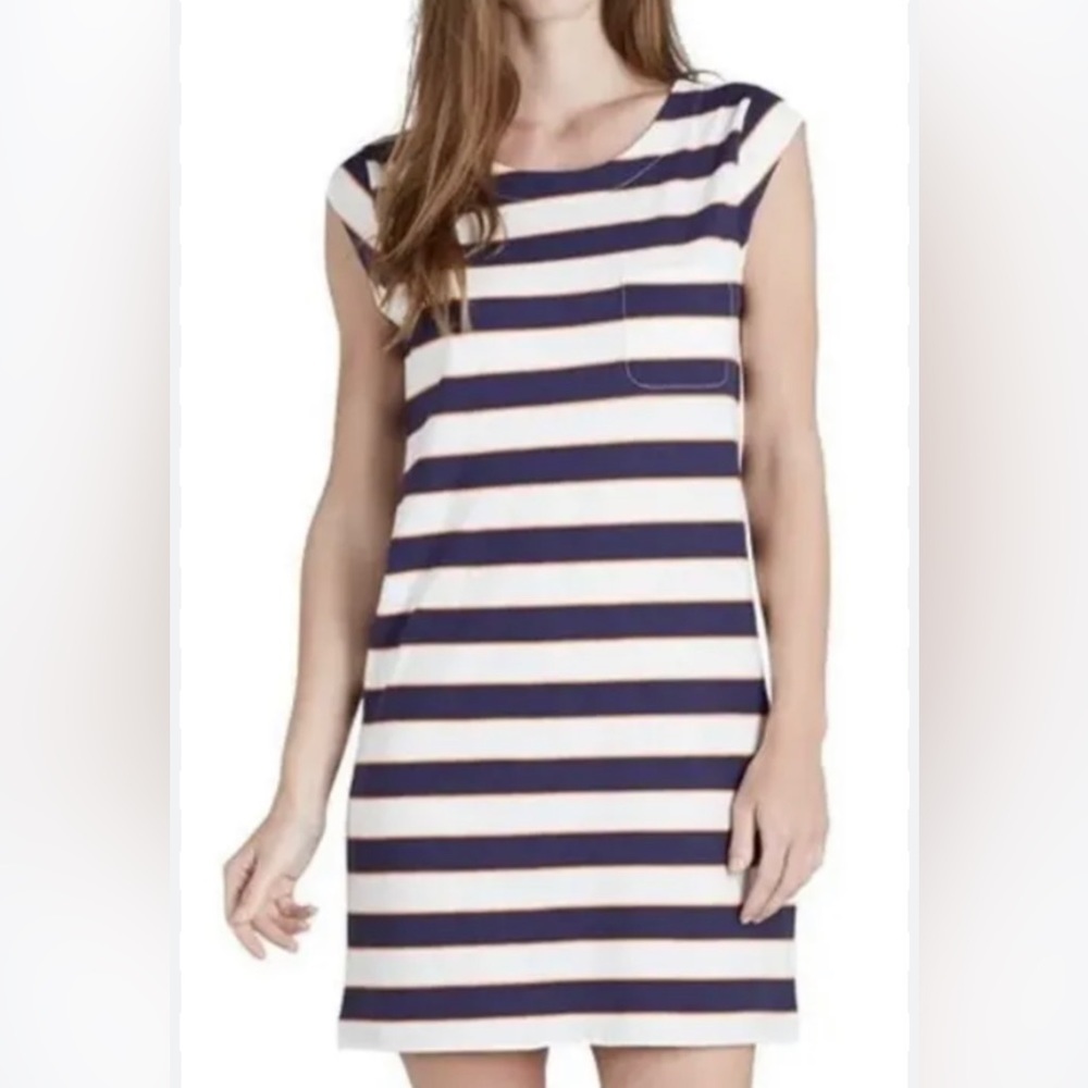 Joie SuperCute & Effortlessly Stylish T-Shirt Dress. Sample XS.Navy/Orange Fall